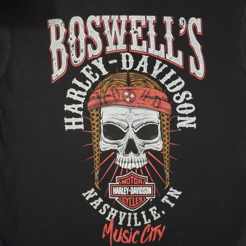 Harley Davidson Willie Nelson Skull